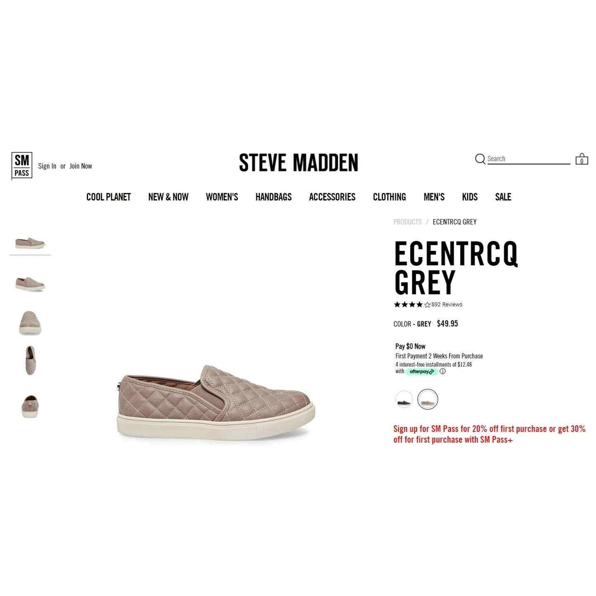 STEVE MADDEN ECENTRQ 8.5M grey