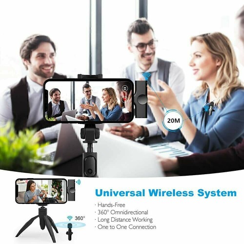 Wireless Lavalier Microphone Audio Video Recording Mini Mic For Android Type-C - Photo 5/12