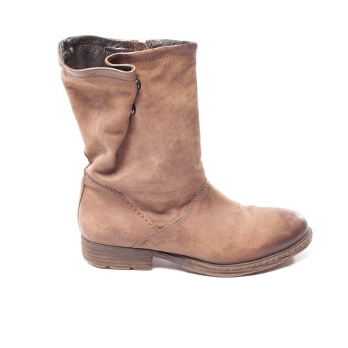 Boots Cuir Femmes Taille D Airstep Chaussures Motard Marron Bottes 39 0axf7q