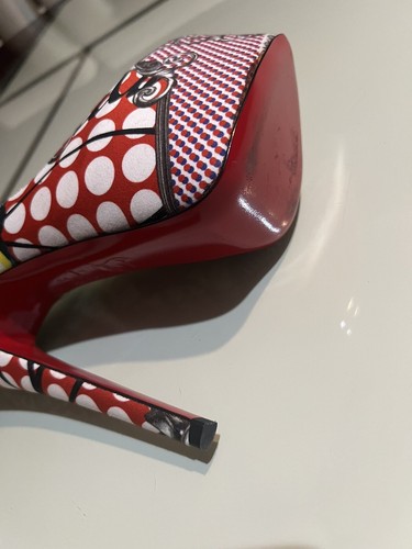 CHRISTIAN LOUBOUTIN DAFFODILE 160 LOUBI PRINT Multicolor, Size 37.5 - Picture 11 of 15