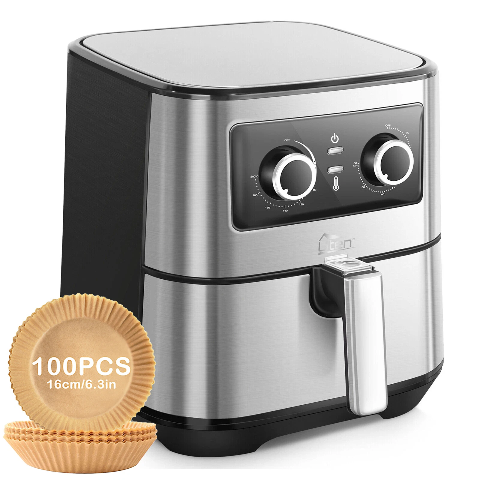 Uten 1700W 5.5L Air Fryer Oil Free Low Fat Healthy Cooker Oven Kitchen Frying XL
Opens in a new wind