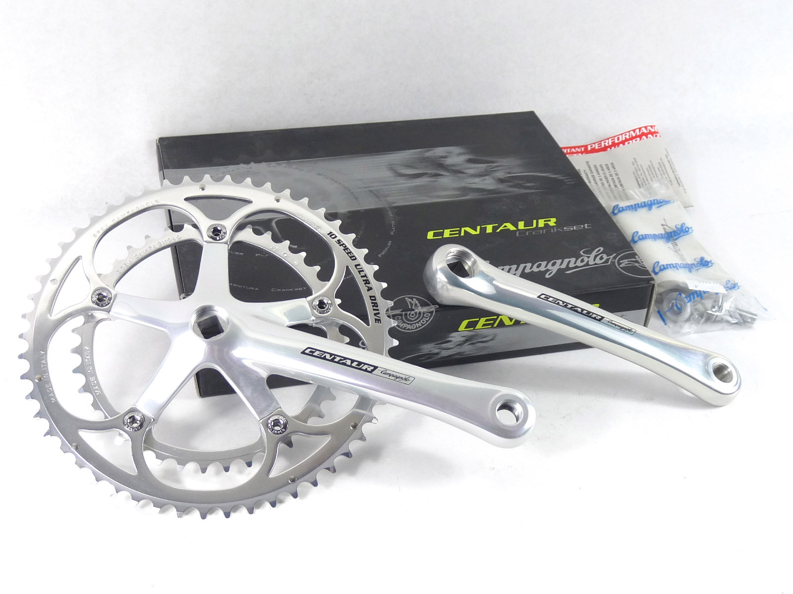 Campagnolo Crankset Centaur 10 Speed 175mm 53 39 Ultra Drive Road Bicycle NOS Campagnolo Crankset Centaur 10 Speed 175mm 53 39 Ultra Drive Road Bicycle NOS