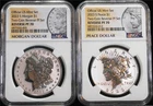 2023-S Reverse Proof Silver Morgan/Peace Dollar NGC PF70 Official U.S. Mint Set