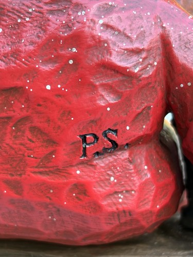 Pam Schifferl Santa Woodland Animals Bear Christmas Carved Folk Art  - Bild 4 von 11