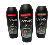 Lynx Africa Anti Perspirant Roll On 48 Hours Anti Sweat Protection 50ml, 3 Pack