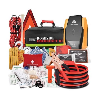 Everlit Survival Car Emergency Kit, Roadside Safety Tool Kit with Gloves,Digi...