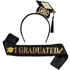 1 Set Abschlusskappe Stirnband- und Abschluss -Sash -Party Dekorative