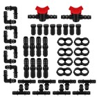  42 stücke Bewässerungsschlauch Armaturen Set Ellbows-Kupplungen Tees