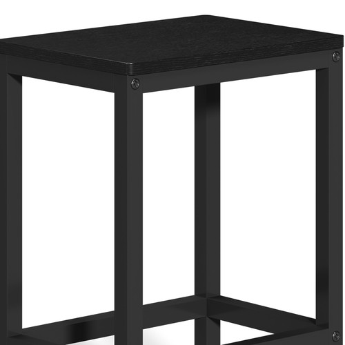 Breakfast Bar Table Set with Stools, Dining Table with Storage Shelf for Kitchen - Picture 15 of 23