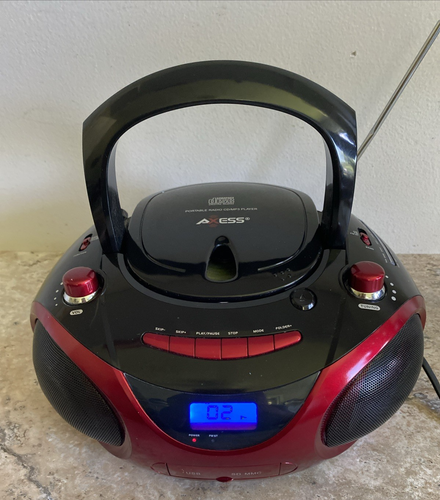 Ghettoblaster AM/FM Stereo Axess PB2703 tragbar MP3/CD FUNKTIONIERT toller guter Klang