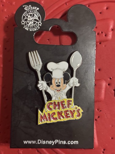 Prendedor Disney Chef Mickey's Sparkle Mickey Mouse Tenedor y Cuchara WDW 2007 - Imagen 2 de 3