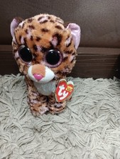 TY Beanie Babys 2016 8" BEANIE BOOS "Patches" the Leopard Plush  With Tags