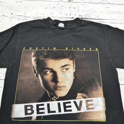 希少 Justin Bieber Believe Tour 2012 Tシャツ 2012 JUSTIN BIEBER CONCERT T SHIRT MENS SMALL BELIEVE TOUR