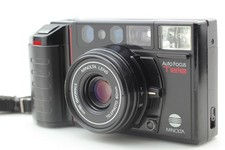 Near MINT Minolta AF-Tele Quartz Date Point Shoot 35mm Film Camera Fr JAPAN