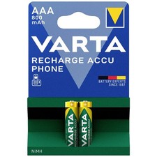 2er Multipack Varta RECH.AC.Phone AAA800mAh BLI2 Micro (AAA)-Akku NiMH 800 mAh