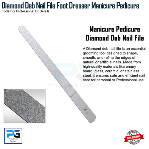 Acciaio Diamante DEB FILE Pelle Unghie Cura Podologia Manicure Pedicure FOOT COMÒ - Foto 1 di 7
