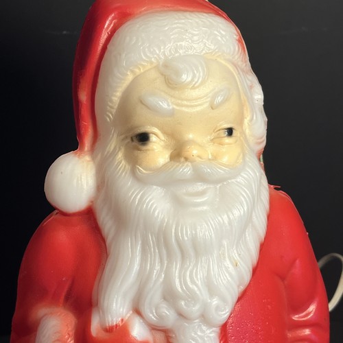 Vintage 1968 Empire Santa Blasform 13" groß USA Blasform Weihnachten mit Licht - Bild 7 von 15