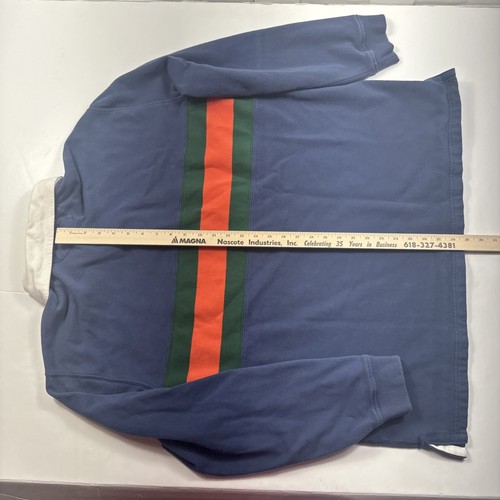 Vintage 90s Polo Ralph Lauren Rugby Shirt Mens 2XL Long Sleeve Polo Striped - Picture 7 of 9