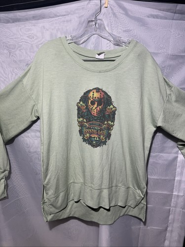 Welcome To Camp Crystal Lake M grüner leichter Pullover - Bild 1 von 8