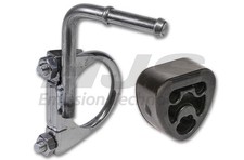 Reparaturhalter Abgasanlage HJS 82 13 4397 Mittelschalldämpfer für MERCEDES CLK