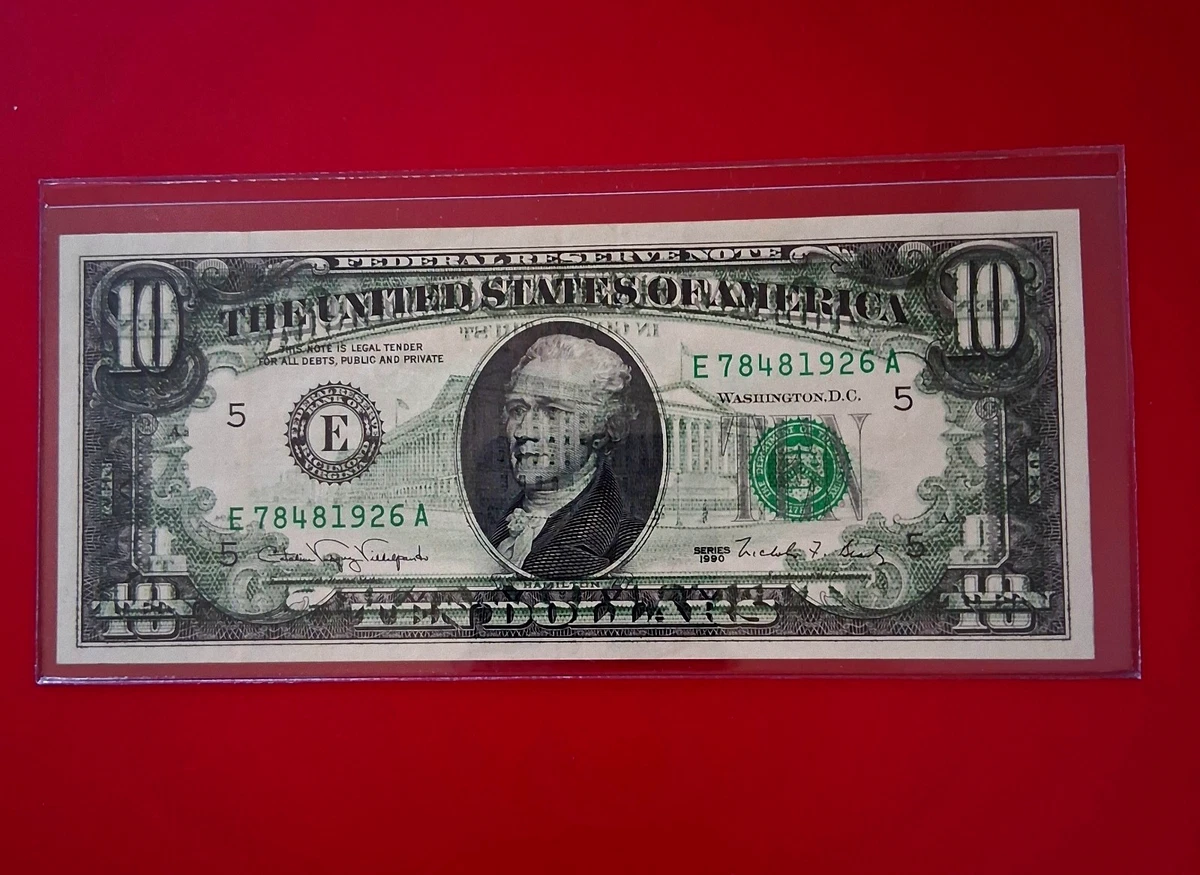 Las mejores ofertas en Sin certificación $10 errores de billetes