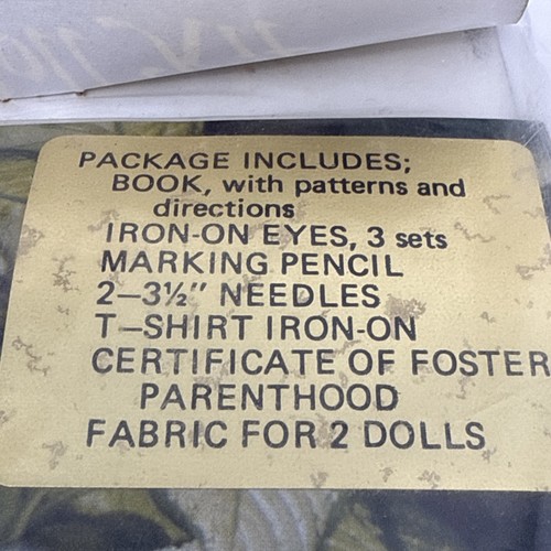 Foster Children Soft Sculpture Doll KIT 18 " VTG 1983 FABRIC FOR 2 DOLLS NEW - Picture 5 of 18