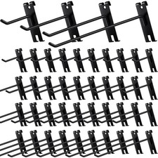 40 Pcs Metal Gridwall Hooks 4/6/8/10 Inch Display Hooks for Grid Wall Panel B...