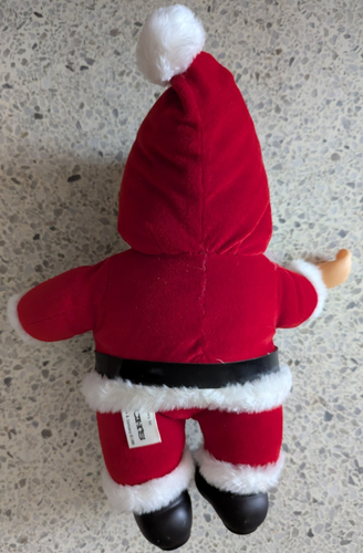 Vtg Rubber Face Santa Claus Plush Doll Rich's 1988 Dakin 15" NO COCA COLA BOTTLE - Picture 5 of 8