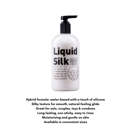 Lubricante personal líquido a base de agua de seda - 3 botellas de 250 ml con dispensador de bomba - Imagen 2 de 3