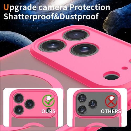 Creative For iPhone 17 Pro Max Frosted Mag Safe Magnetic Case Shockproof Cover - Picture 6 of 20