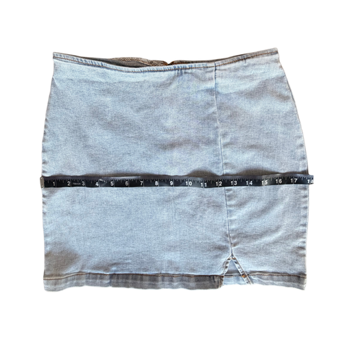 Jeansrock Damen helle Waschung Denim mit Schlitz Stretch Wild Fable - Größe 4 - Bild 12 von 12