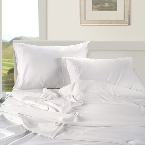 100% Egyptian Cotton Sheets Queen Size - 1000 Thread Count White Bed Sheets f... - Bild 3 von 9