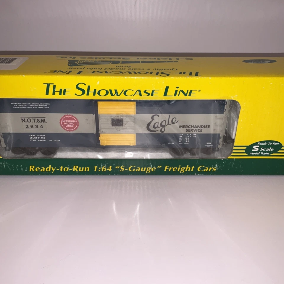 S Scale Showcase Line N.O.T.&M 3634 Box Car #00576 Eagle Brand New - Image 3 of 4