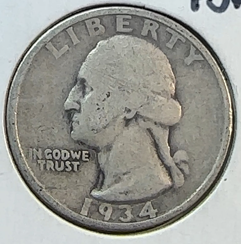 1934-P Doubled Die Obverse FS-101 Washington Quarter Nice Original G+ CHRC - Picture 1 of 2
