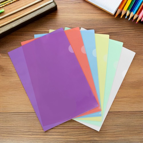  Funda para carpetas de plástico transparente 24 piezas - Fundas para chaqueta de polietileno de papel para documentos - Imagen 7 de 12