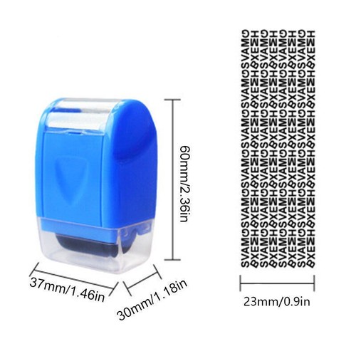 ID Diebstahl Schutz Roller Stempel Einfach Schützen Sie Ihre Daten Identität Sicherheit Privatsphäre - Bild 1 von 11