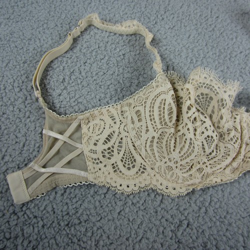 Reggiseno Victorias Secret donna 32DDD G70 avorio pizzo Dream Angels push-up senza imbottitura - Foto 7 di 19