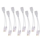  8 Pcs Power Adapter Extension Lead Cord Supply Module DC Connector