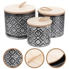 3 Pcs Metal Bucket Small Buckets Storage Holder Iron Container