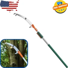 Tree Pruner Pole Saw Manual Extendable Long Tree Pruner Extendable，Pole Pruni...