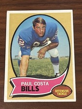 1970 Topps Football Paul Costa #36 Buffalo Bills 1970PC2