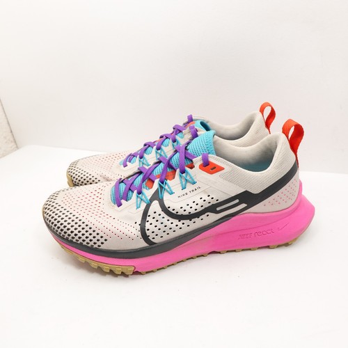 Nike React Pegasus Trail 4 Women's Shoes Sneakers Pink Blue FD0876-100 Size 10 - Picture 12 of 12