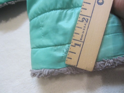 THE NORTH FACE Girls Sz Medium 10 / 12 Jacket Mossbud Fleece Quilted Reversible - Picture 11 of 11