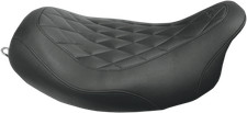 Mustang Wide Tripper Diamond Solo Seat fits 2008-2024 Harley Touring 76694