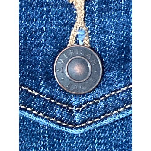 American Eagle Damen Jeans Gr. 2 Regular Bootcut Cargo Taschen Stretch Denim - Bild 5 von 14