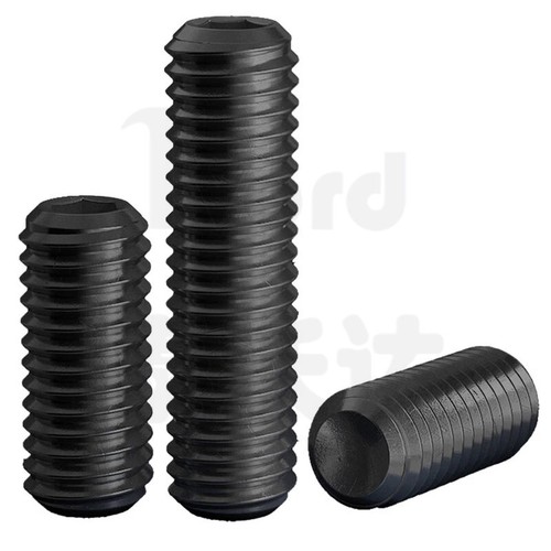 UNC BSW Cup-Point Grub Screw Hex Allen Socket Set High Tensile Black Oxide Steel - Picture 8 of 10