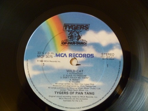 Tygers Of Pan Tang Wild Cat 1980 UK Vinyl LP + Insert VG+/VG+ - Picture 5 of 7