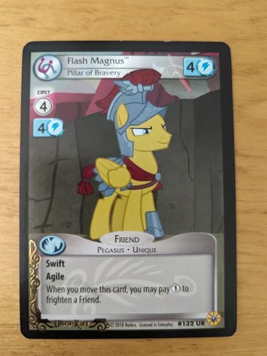 My Little Pony CCG: Flash Magnus, Pillar of Bravery  #132 UR Excellent  - Picture 1 of 4