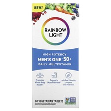 2 X Rainbow Light, Men's One 50+ Daily Multivitamin, High Potency, 60 Vegetarian