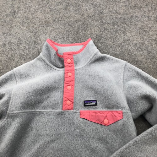 Patagonia Synchilla Pullover Mädchen XL Fleece Snap-T Jacke Outdoor Wandern Jugend - Bild 4 von 8
